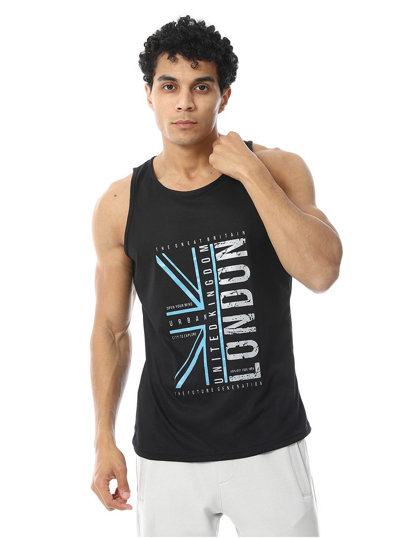 Caesar Printed Sportive Tank Top For Mens  - Image 1