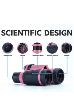 Vanstarry Compact Binoculars for Kids Bird Watching Hiking Camping Fishing Accessories Gear Essentials Best Toy Gifts for Boys Girls Children Toddler Waterproof 5X30 Optical Lens Including Compass  - Image 2