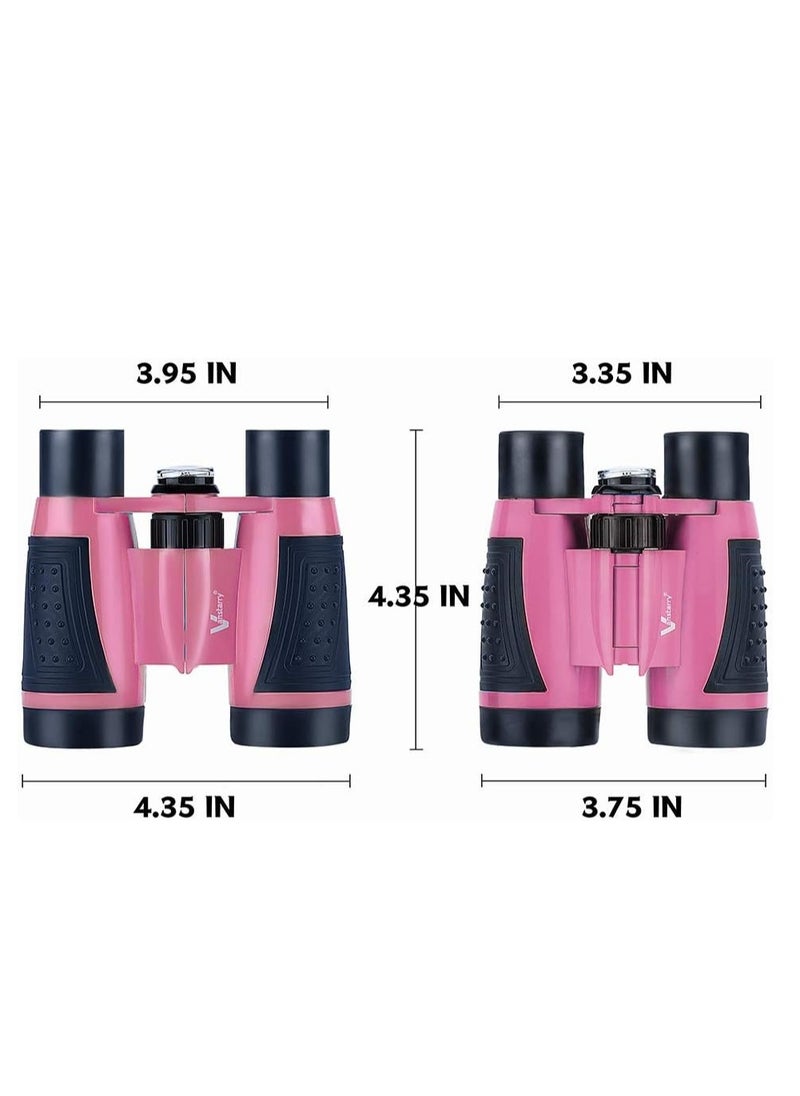 Vanstarry Compact Binoculars for Kids Bird Watching Hiking Camping Fishing Accessories Gear Essentials Best Toy Gifts for Boys Girls Children Toddler Waterproof 5X30 Optical Lens Including Compass  - Image 3