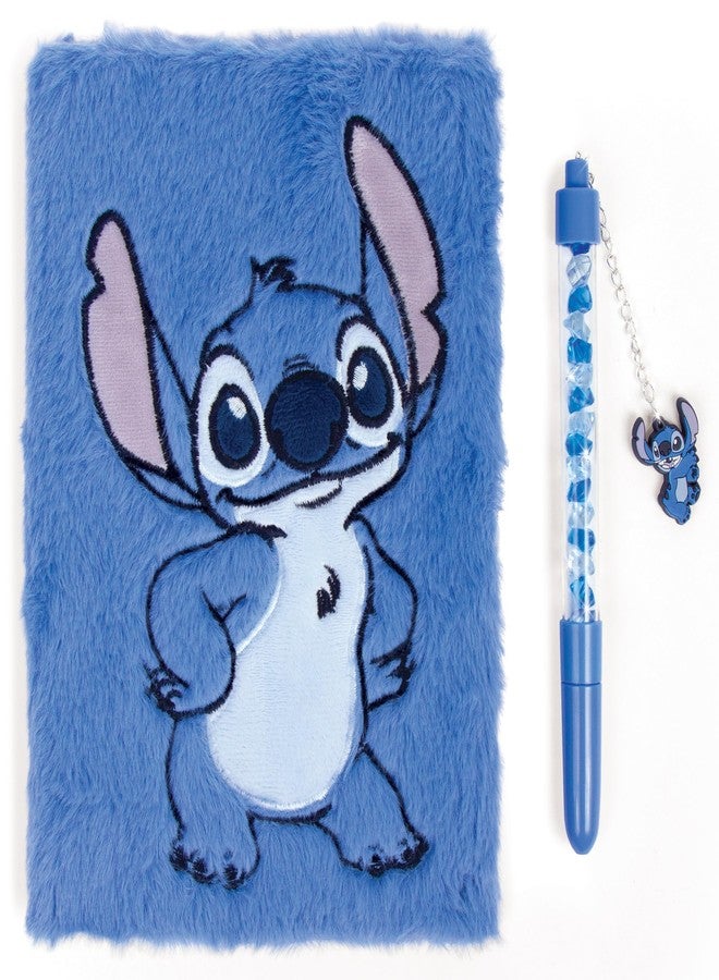Make It Real: Disney: Stitch Cool Vibes Fuzzy Journal & Pen - 192 Lined Pages W/Fun Quotes & Images, Character Charm Pen, Plush Diary Cover, Kids 6+ - Image 3