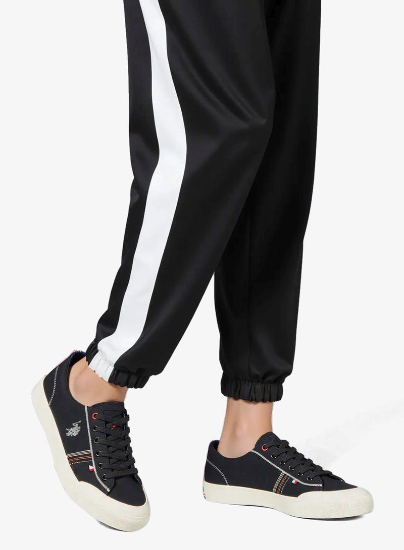 U.S. Polo Assn. Men's Black Low-Top Sneakers -Lightweight Shoes Stylish Lace-Up Design - Image 3