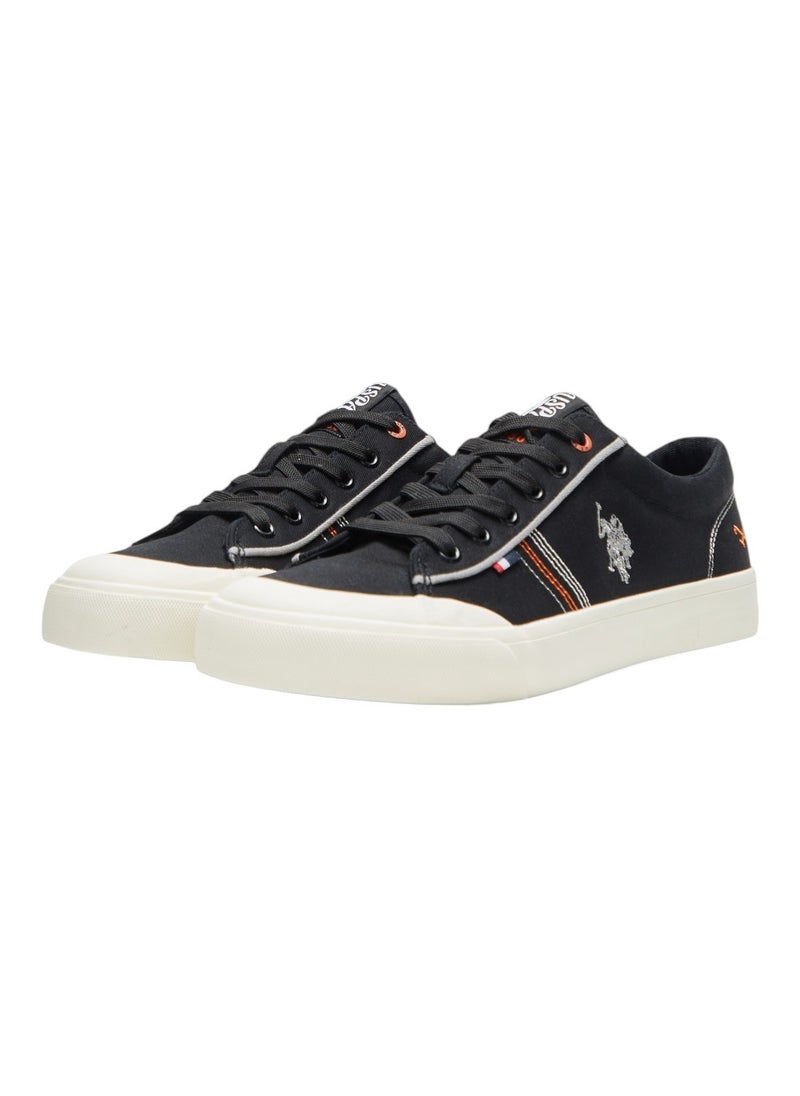 U.S. Polo Assn. Men's Black Low-Top Sneakers -Lightweight Stylish Lace-Up Design  - Image 2