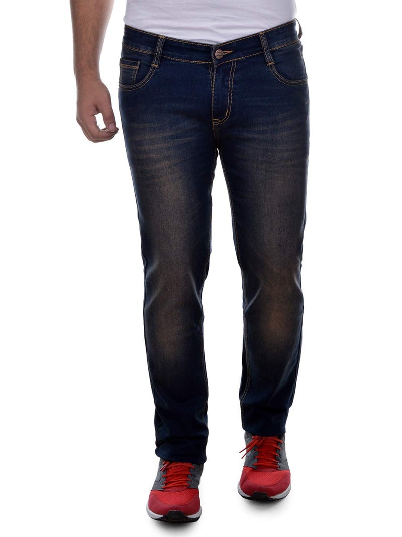 Ben Martin Men's Regular Fit Stretchable 32 Size Brown Cotton Denim Jeans Pant for Men, JJ3-13 - Image 1
