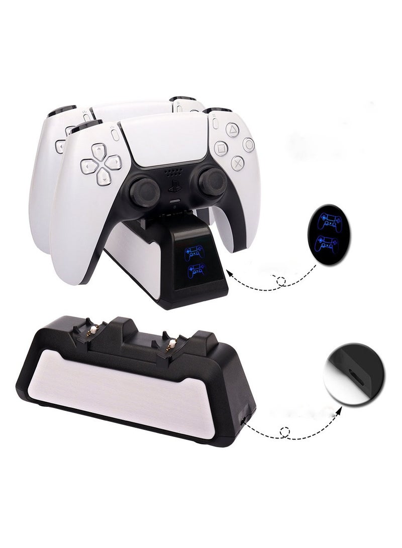 PS5 Controller Charging Station: Dual Charging Base with 5V Fast Charging - Accessories for PS5 Wireless Controller, Compatible with Playstation DualSense - Image 3