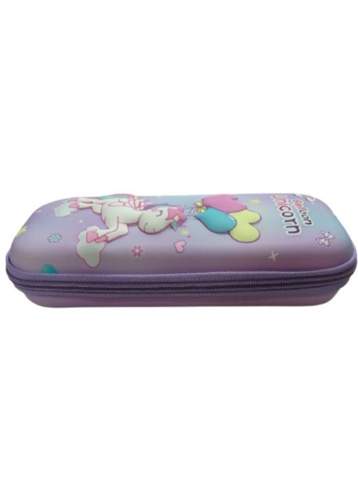3D Pencil Case High Quality 3D Pencil Cases and Bags for Boys and Girls, Embrace Adventure with Vibrant Colors High Quality (Colorful Horse) (Colorful Horse Flying and Balloons(purple)) - Image 2
