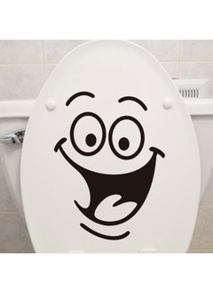 Generic Smiley Face Bathroom Wall Sticker Black-18x24cm DIY Removable Murals For House Decoration Bathroom Baby Bedroom Decals  - Image 4