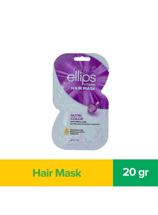 Ellips Hair Mask Nutri Color 20g (Pack of 4) - Image 2