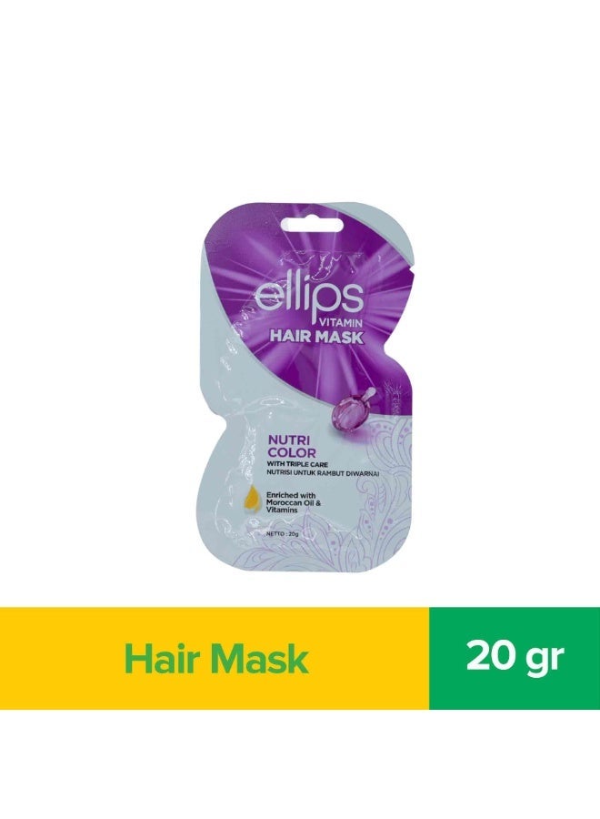 Ellips Hair Mask Nutri Color 20g (Pack of 4) - Image 3