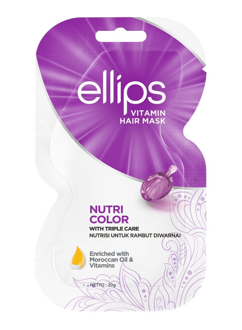Ellips Hair Mask Nutri Color 20g (Pack of 4) - Image 2