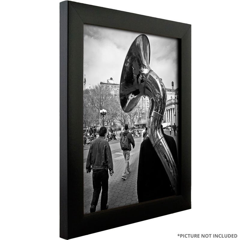 Craig Frames 1WB3BK 16 by 20-Inch Picture Frame, Smooth Wrap Finish, 1-Inch Wide, Black - Image 5