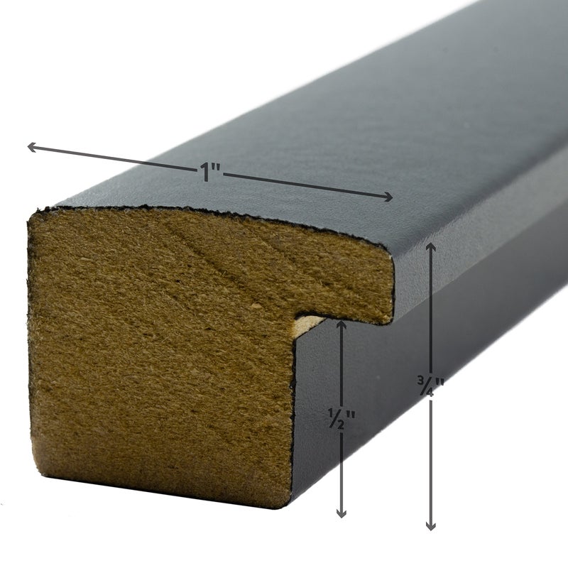 Craig Frames 1WB3BK 16 by 20-Inch Picture Frame, Smooth Wrap Finish, 1-Inch Wide, Black - Image 3