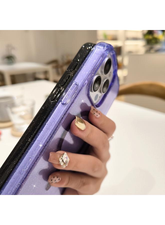 اس-توب جراب هاتف iPhone 16 Plus من مادة TPU الهجينة اللامعة والبولي كربونات MagSafe - Image 3