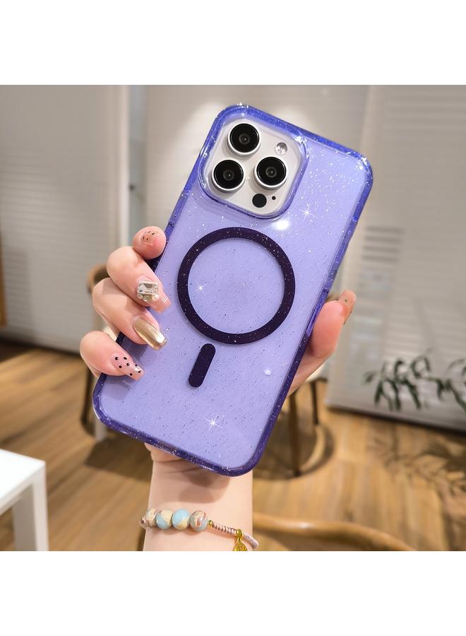 اس-توب جراب هاتف iPhone 16 Plus من مادة TPU الهجينة اللامعة والبولي كربونات MagSafe - Image 2