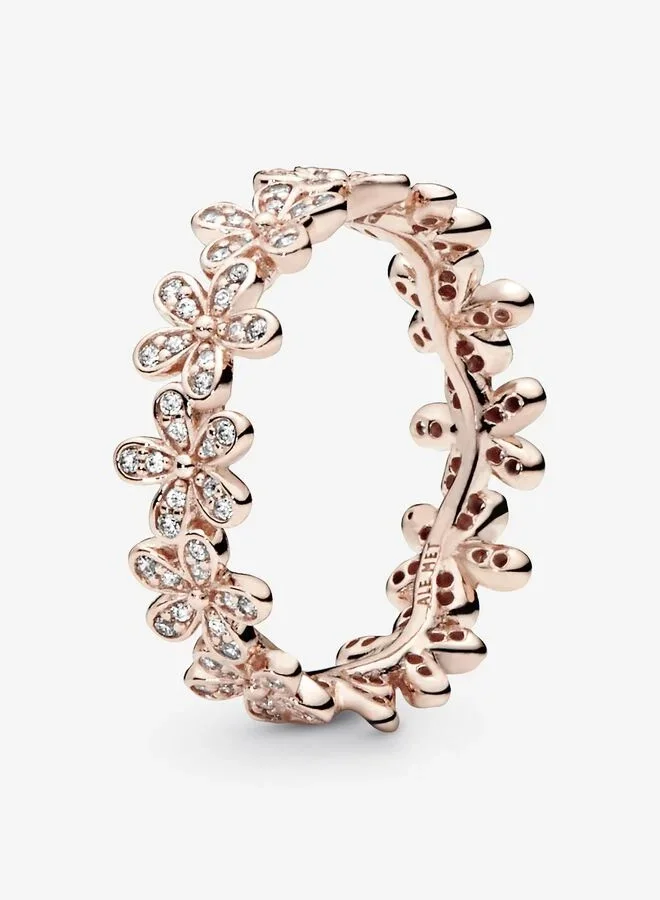 PANDORA Daisy 14k rose gold-plated ring with clear cubic zirconia, Size 60