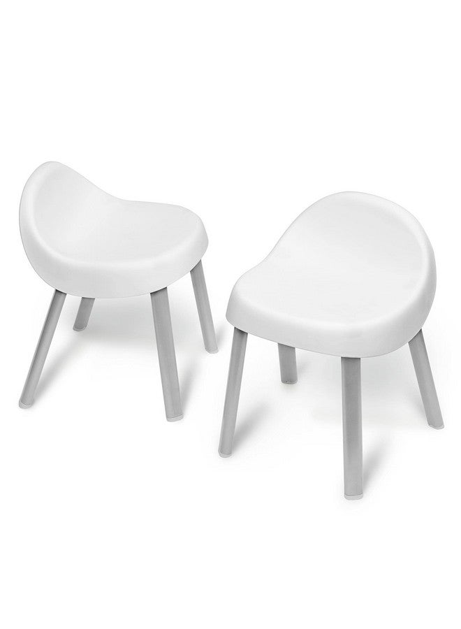 Skip Hop Skip Hop Toddler's Activity Chairs, Set of 2, Metal, White  - Image 1