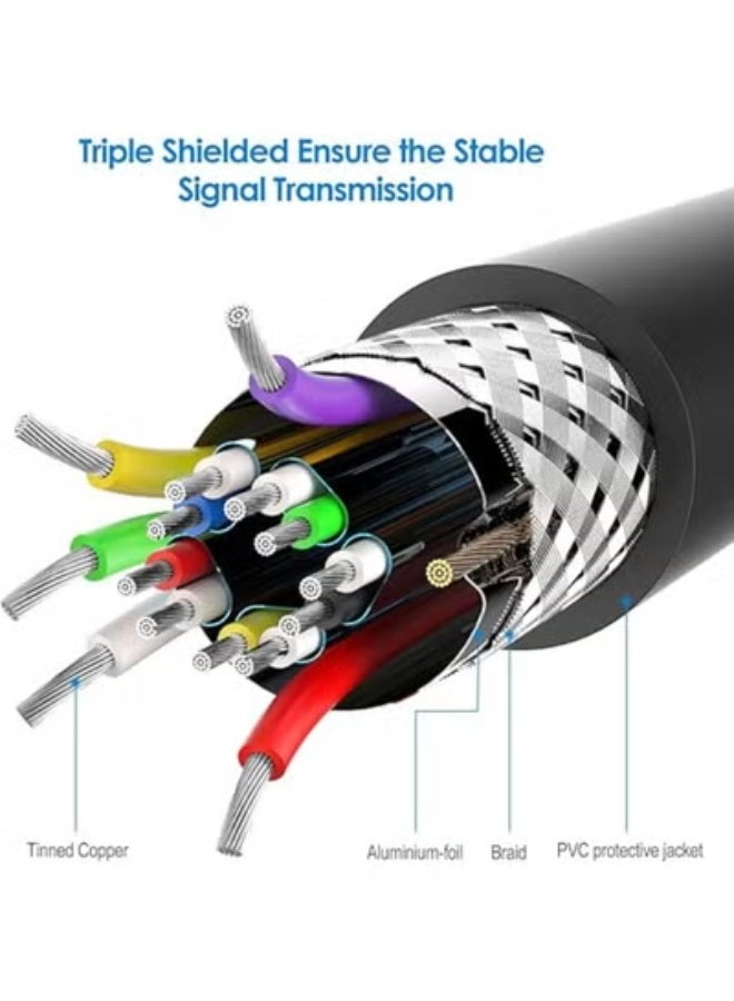 كابل ميني ديسبلاي بورت إلى HDMI بطول 1.8 متر – يدعم دقة 4K وصوت عالي الجودة – موصلات مطلية بالذهب وسهل الاستخدام - Image 2