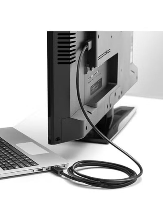 كابل ميني ديسبلاي بورت إلى HDMI بطول 1.8 متر – يدعم دقة 4K وصوت عالي الجودة – موصلات مطلية بالذهب وسهل الاستخدام - Image 5