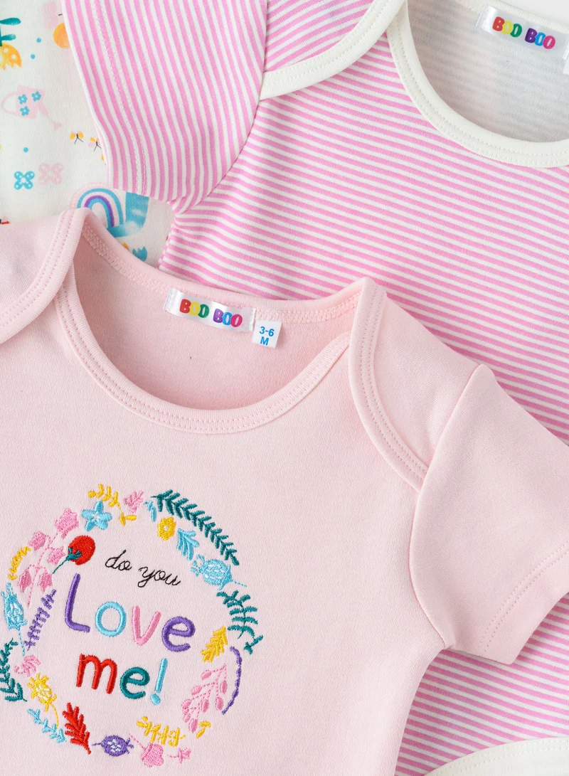 Boo Boo BooBoo Kids Garden Range 3 Pk Bodysuits