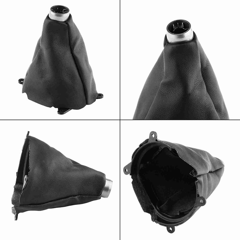 plplaaoo Shift Knob Cover, Shift Boot Shifter Boot Cover Manual Gear Shift Knob Cover Car Manual Automatic Car Gear Shift Knob Boot Gaiter Cover PU Leather Gear Shifter Knob Cover - Image 3