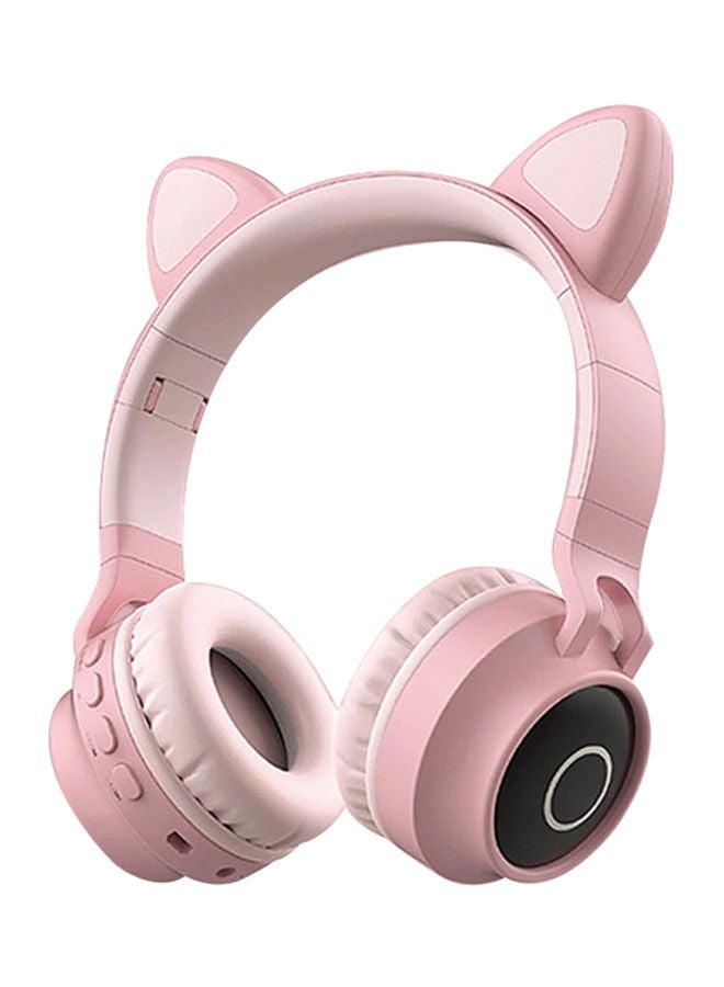 نيبمينينت سماعة رأس بتصميم على الأذن، مُزودة بإضاءة مُتعددة الألوان RGB عدد 3 ألوان، كما تعمل بالبلوتوث. وردي