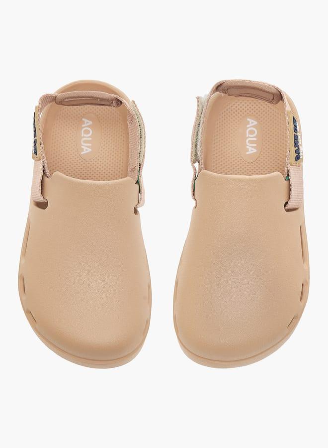 أكوا شباشب أطفال بتفاصيل تطريز وحزام خلفي - Image 2