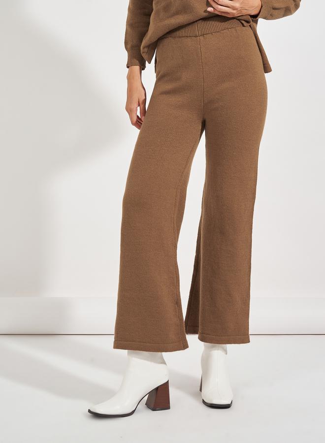 Styli High Neck Flat Knit Sweater & Flared Pants Co-Ords  - Image 5