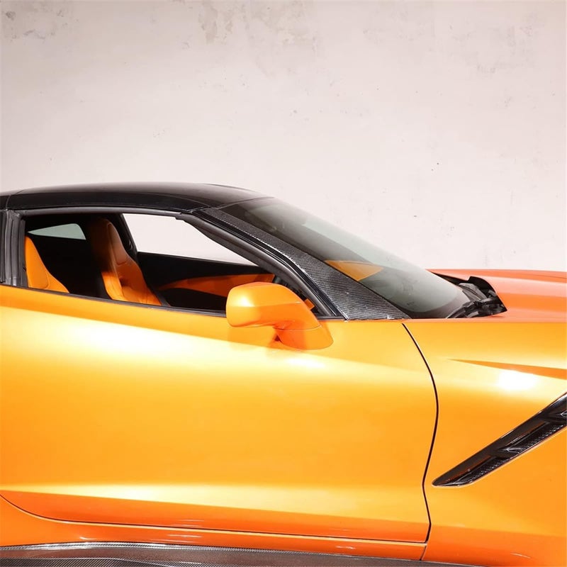 Yurefax Carbon Fiber A-Pillar Cover Trim for Corvette C7 - Image 4