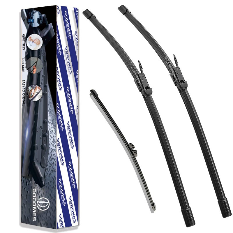 3 Factory Wiper Blades Replacement for Ford Explorer 20112018Original Equipment Replacement Front and Rear Windshield Wiper Blade Pinch Tab 262211 Set of 3 1 Year Waranty