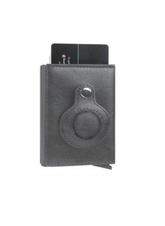 AirTag Wallet for Men Card Holder RFID   Blocking Smart Air Tag Leather Wallet with Apple Airtag Holder