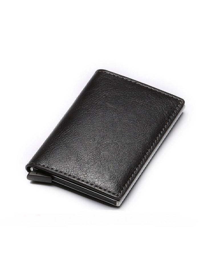 xozgdovg - AirTag Wallet for Men Card Holder RFID   Blocking Smart Air Tag Leather Wallet with Apple Airtag Holder - Image 1