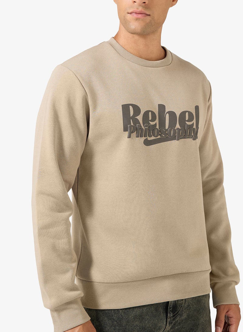 JJ Rebel Graphic Regular Fit Crew Neck Sweatshirt - Image 3