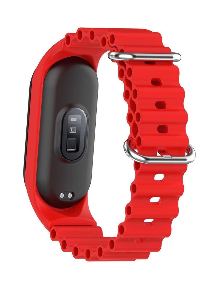 Generic - Ocean Band for Xiaomi Mi Band 7/Mi Band 6/Mi Band 5/Mi Band 4/Mi Band 3,Adjustable Silicone Stretchy Sport Strap Women Men Replacement Wristband - Image 1