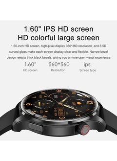 AROAQ M13 Business Smart Watch with Answer Call Function NFC Compass Body Temperature Monitor Fitness Tracker Smartwatch for Men  - Image 3