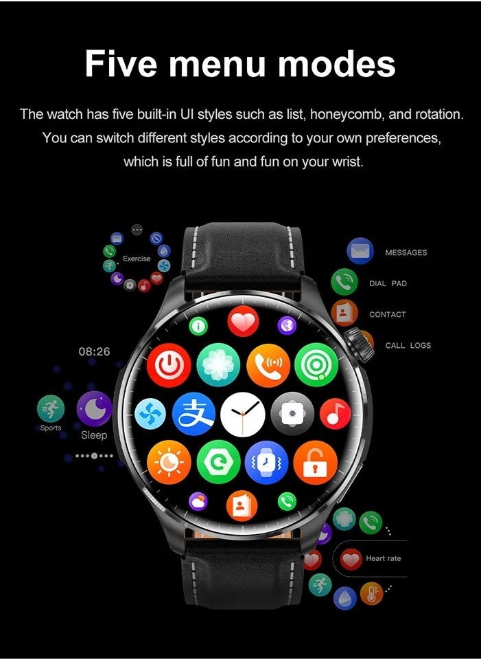 M13 Business Smart Watch with Answer Call Function NFC Compass Body Temperature Monitor Fitness Tracker Smartwatch for Men