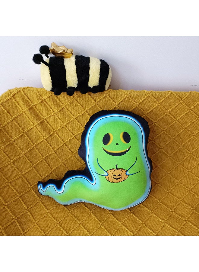 Loquat Colorful Pumpkin Ghost Pillow  Peripheral Activity Decoration Plush Toy Children Doll-Specifications:3-Color:35-40cm - Image 5