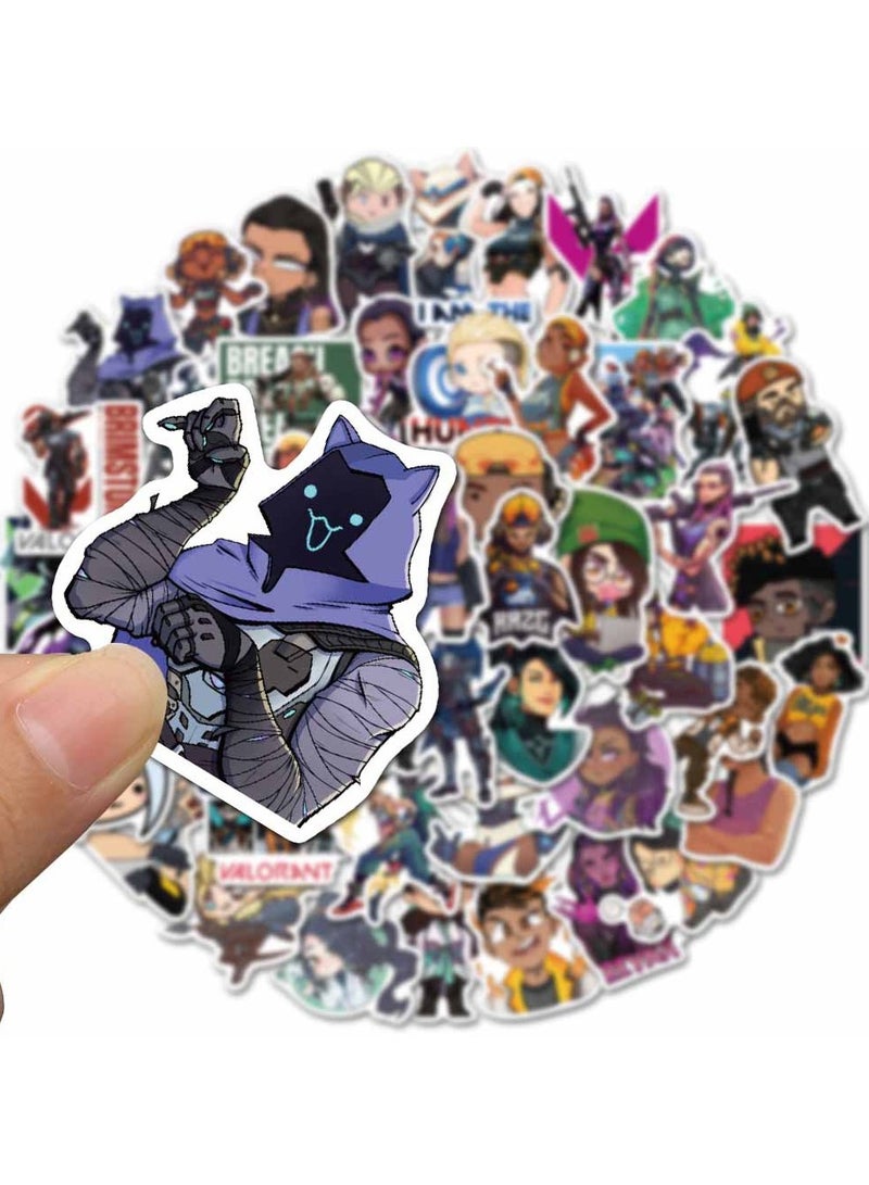 EHOME 50 piece VALORANT Stickers, Laptop Ledger, Water Cup, Ipad Phone Case Decoration, Waterproof Sticker  - Image 1
