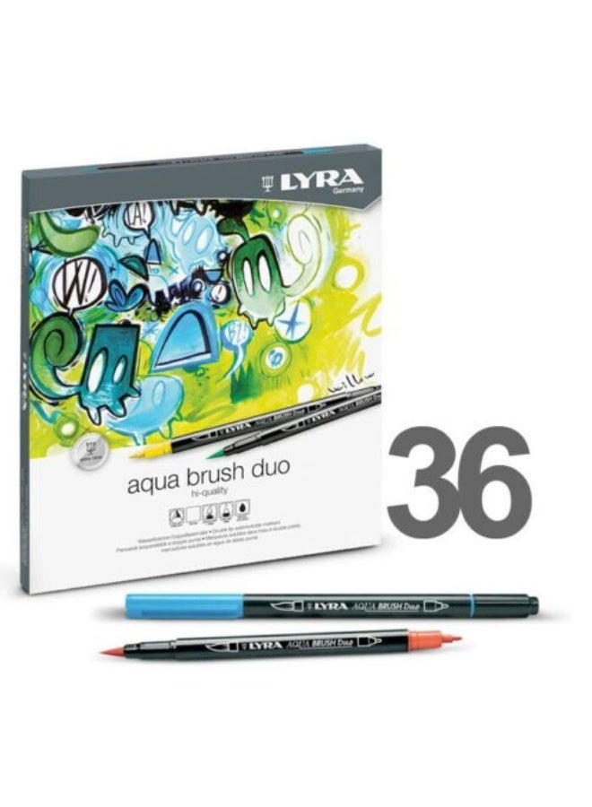 Lyra Aqua Brush Duo Set Of 36 Pcs