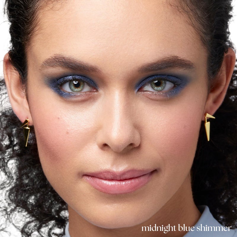 Julep Eyeshadow 101 Cream-to-Powder Waterproof Shadow Stick â€“ Midnight Blue Shimmer â€“ Long-Lasting, Crease-Proof, Dark Blue Shimmer Cream Eyeshadow with Built-in Smudger - Image 3