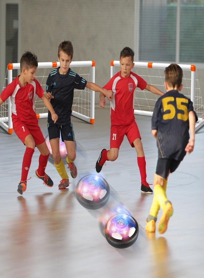 WATUDOU 2 Goals & 2 Hover Soccer Balls Toys for Kids, Indoor & Outdoor Soccer Ball Game for Kids Boys Ages 3-5 4-8, Birthday Gifts for 3 4 5 Year Old Boys, Ideas Sports Toys - Image 2