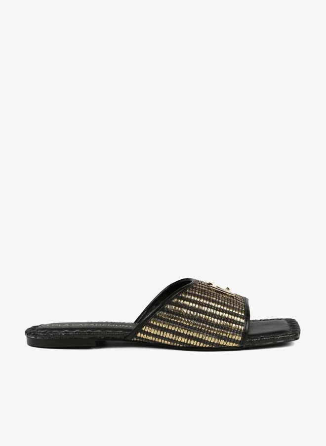Lola Casademunt Flat metallic sandals