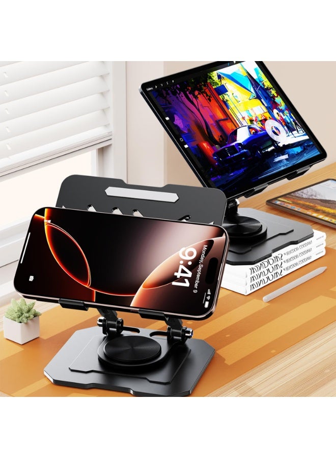 Arabest Tablet Stand for iPad, Adjustable and Foldable 360° Rotating Desktop Holder, Stainless Steel Tablets Holder for iPad Pro/Mini, Surface Tablets, Samsung Galaxy - Image 5