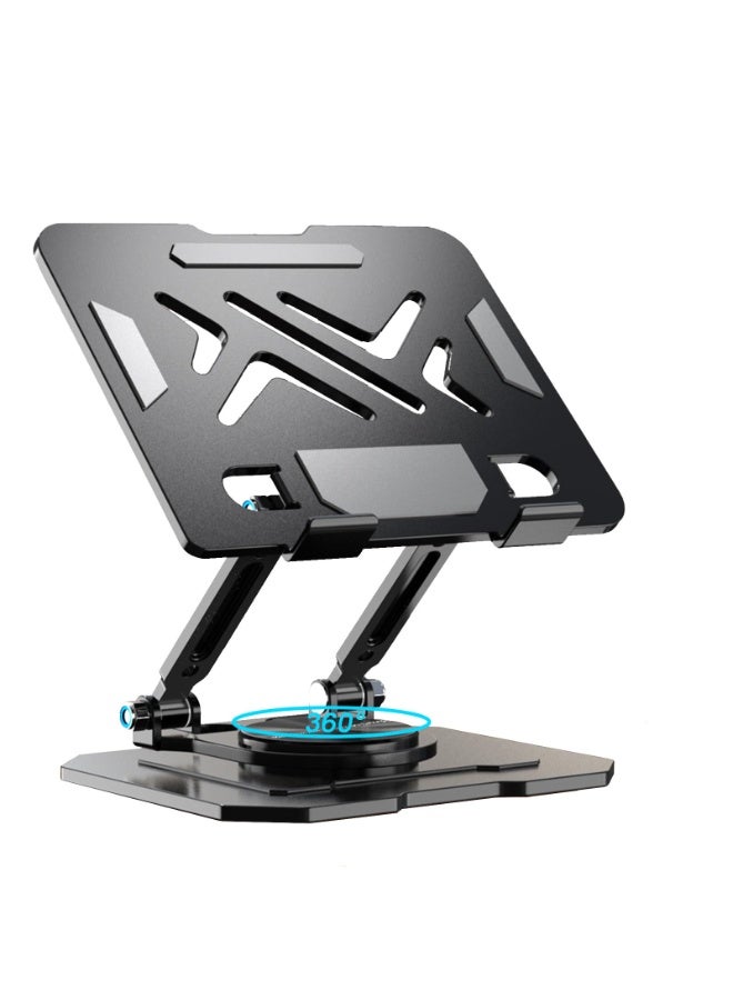 Arabest Tablet Stand for iPad, Adjustable and Foldable 360° Rotating Desktop Holder, Stainless Steel Tablets Holder for iPad Pro/Mini, Surface Tablets, Samsung Galaxy - Image 1