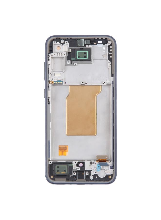 erorex Replacement For Samsung Galaxy A35 SM-A356B 6.43 inch OLED LCD Screen Digitizer Full Assembly with Frame Dark Blue - Image 4