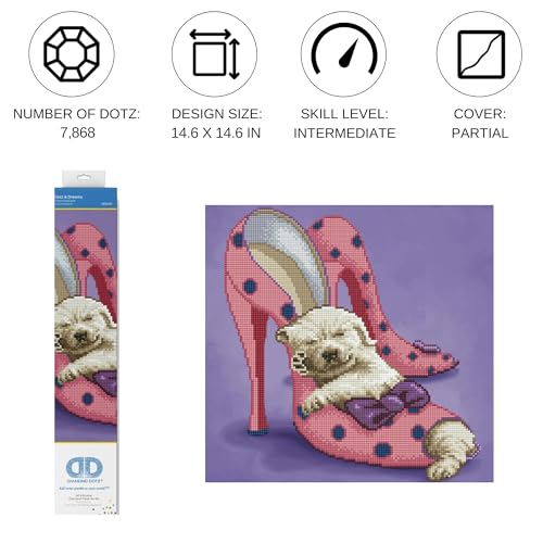 DIAMOND DOTZ Dotz Dreams Puppy Diamond Painting Kits for Adults Diamond Art Kits a Relaxing Creative Craft Kit with Dotz Gems 146x146 - Image 3