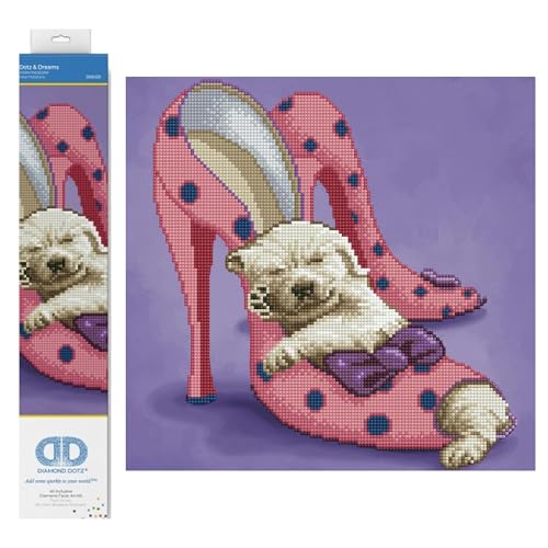 DIAMOND DOTZ Dotz Dreams Puppy Diamond Painting Kits for Adults Diamond Art Kits a Relaxing Creative Craft Kit with Dotz Gems 146x146 - Image 1