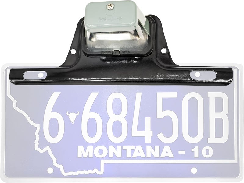 Lumitronics License Plate Lamp Light with Bracket - Image 1