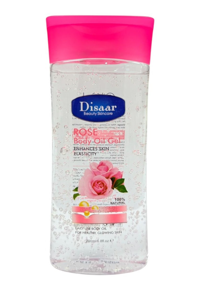 Disaar - Rose Body Oil Gel Enhances Skin Elasticity 200ML - Image 1