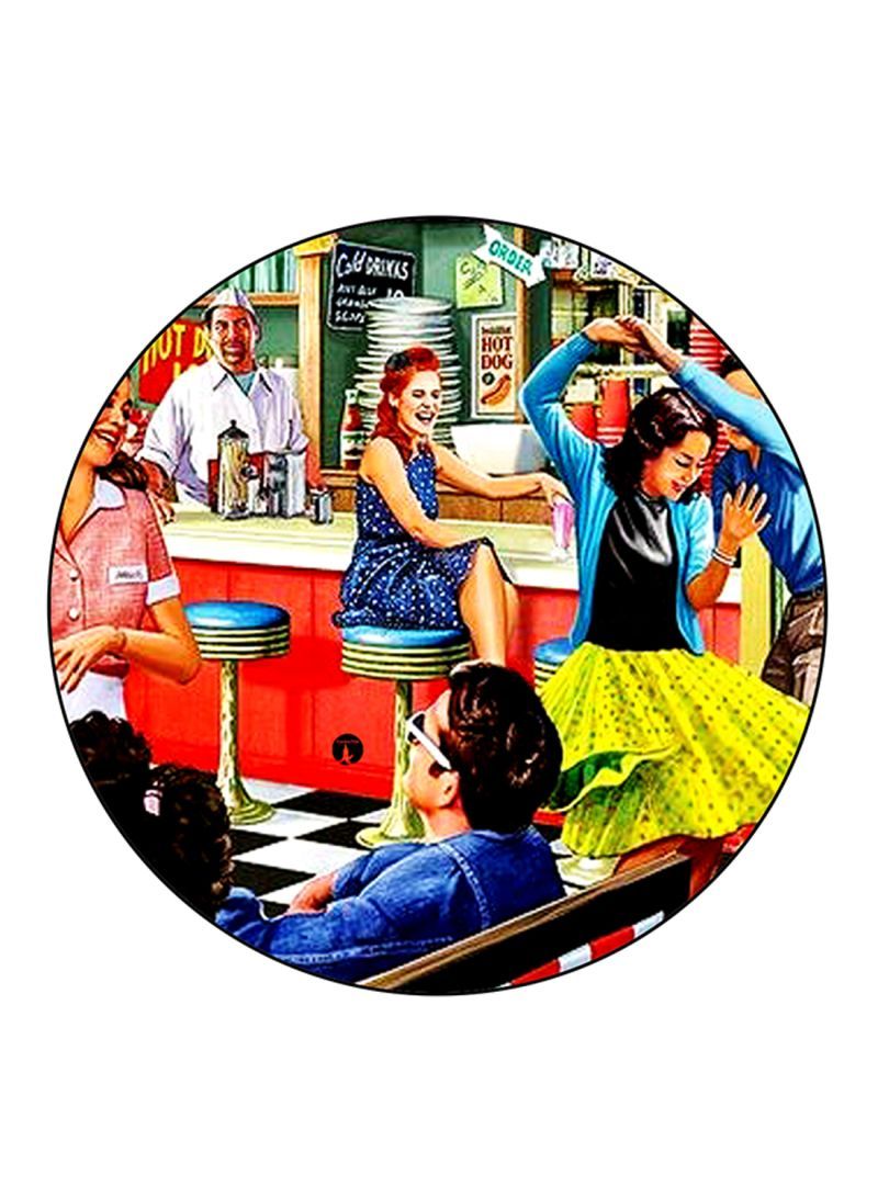 RKN Vintage Art Printed Pin Multicolour - Image 1