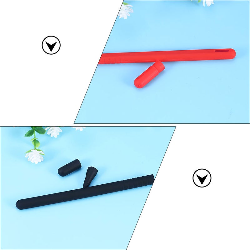 4 Sets of Pen Sleeve Pencil 2 Protective Cover Simple Color Pencil 2 Protective Sleeve - Image 4