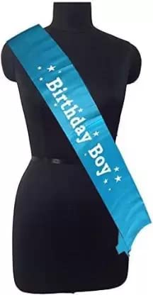 Selibration Birthday Boy Printed Sash (Blue) for Kids, Boys, Husband, Birthday, Anniversery Celebration, Party and Event Supplies (Pack of 1pcs) - Image 3